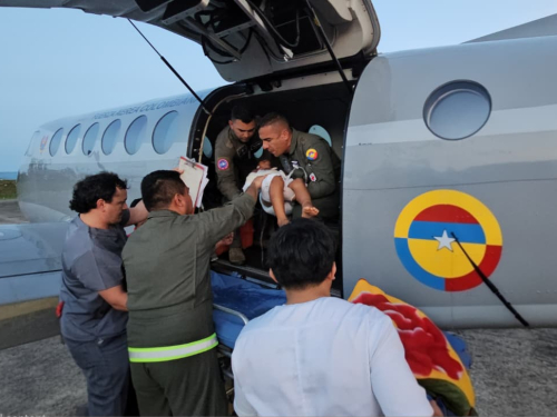 Misión aérea permitió el traslado oportuno de un menor hacia Bogotá