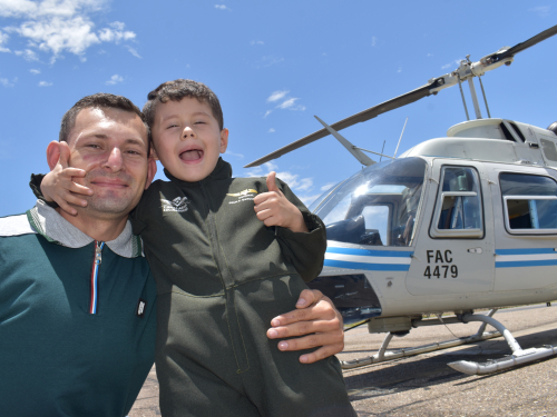 De un helicóptero de cartón a un vuelo real sobre Cúcuta
