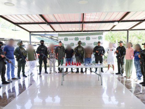 Fuerza Pública capturó a nueve presuntos integrantes del Frente 57   