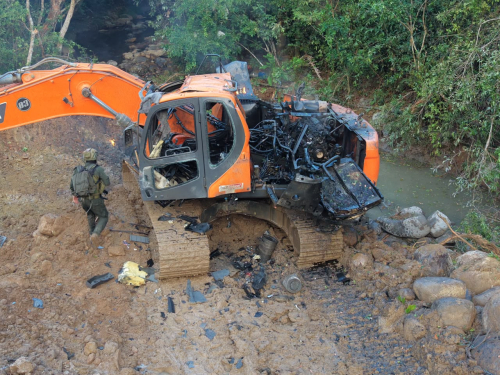 Destruidas cinco excavadoras utilizadas para la extracción ilegal de oro en el río Saldaña