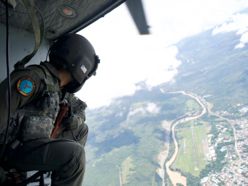 Helicópteros acompañan la movilidad durante el puente festivo en Tolima, Huila y Cundinamarca