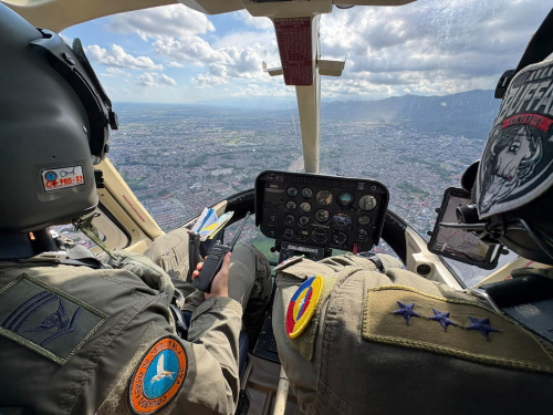 Sobrevuelo para verificación de protestas en el Meta