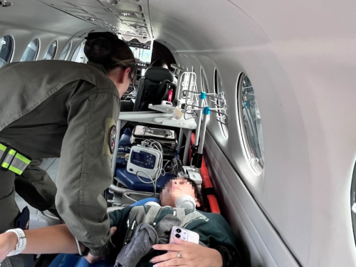 Aeronave King 350 realizó traslado aeromédico de una menor desde Yopal hacia Bogotá 