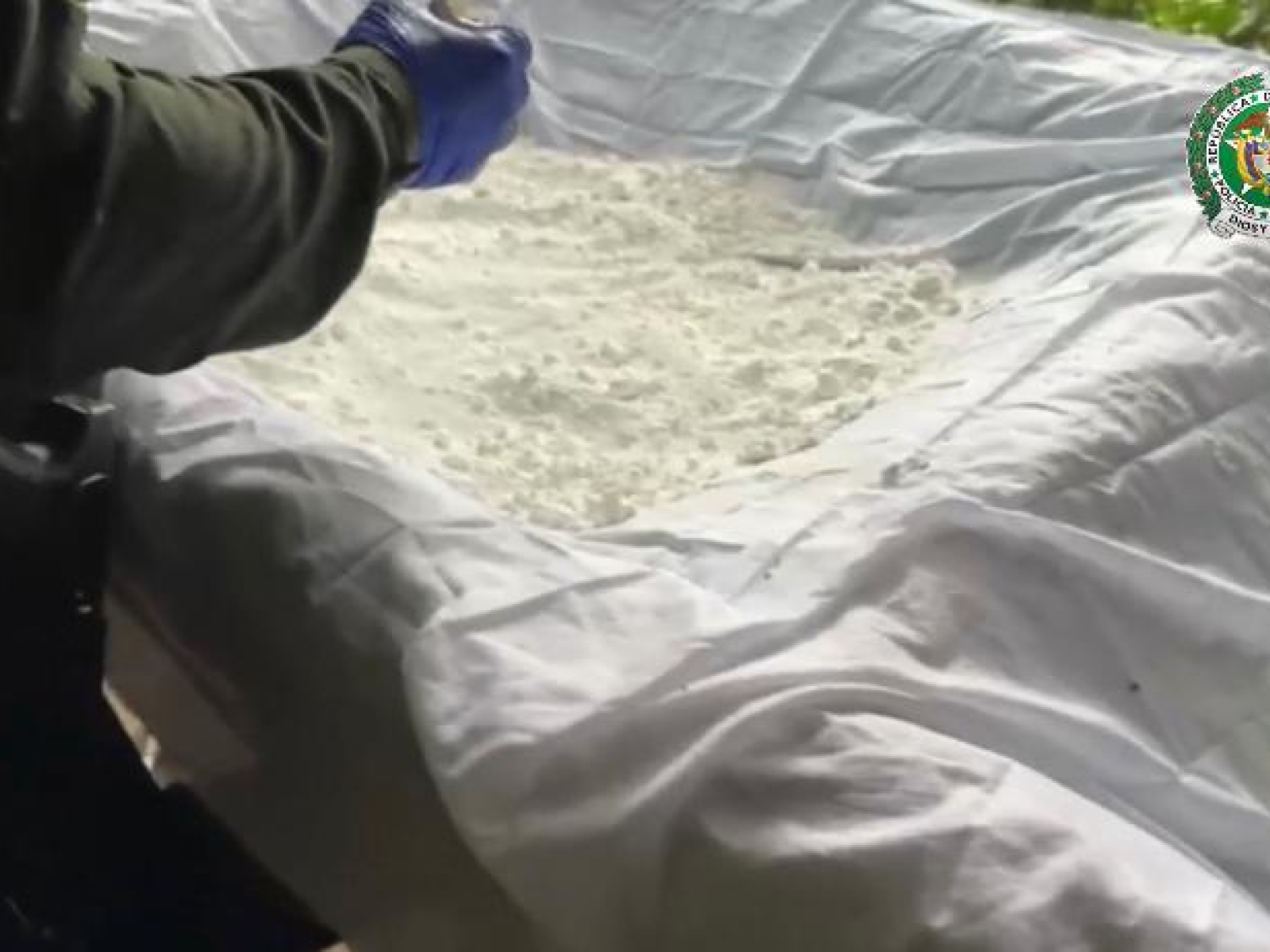 Fuerza Aérea Colombiana y Policía Nacional desmantelan laboratorio de cocaína en Sonsón, Antioquia