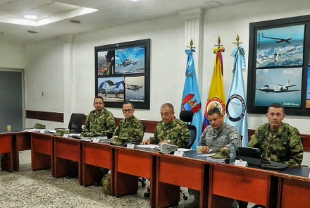 Su Fuerza Aérea Colombiana participa en reunión de seguimiento por la seguridad en la Región Caribe.