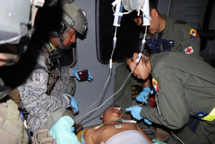 Vida de un menor de edad fue salvada tras despliegue aéreo de su Fuerza Aérea