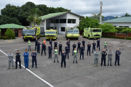 Futuros bomberos de la Aeronáutica Civil se capacitan en Yopal, Casanare