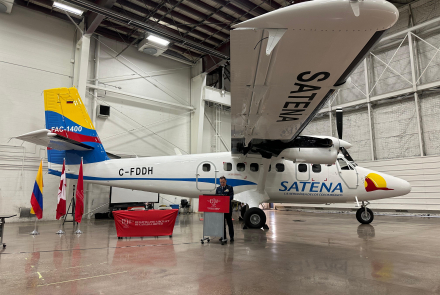  SATENA recibe en Canadá su primer avión Twin Otter para conectar zonas remotas