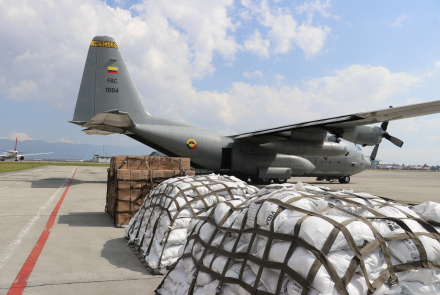 Más de 152 toneladas de ayuda humanitaria transportadas al Catatumbo por la Fuerza Aeroespacial 