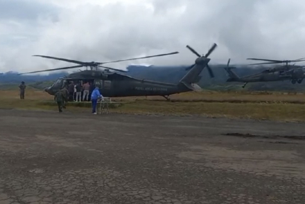 Evacuación aeromédica protege integridad de militares y presunto integrante de grupos armados 