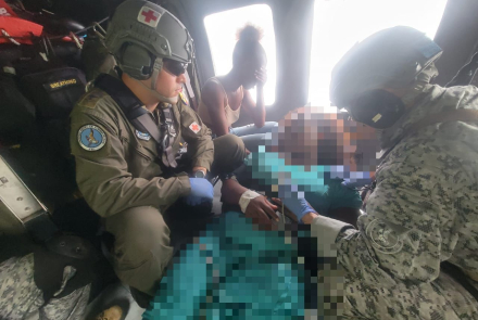 Mujer en embarazo fue evacuada desde Mandé hasta Medellín en misión humanitaria