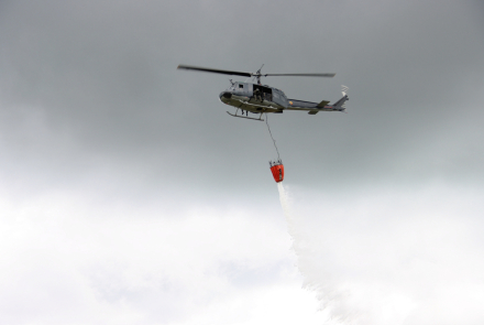 Entrenamiento aéreo fortalece capacidad de respuesta inmediata ante emergencias ambientales
