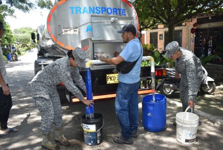 Comunidad salgareña recibió apoyo con suministro de agua tras daño en acueducto