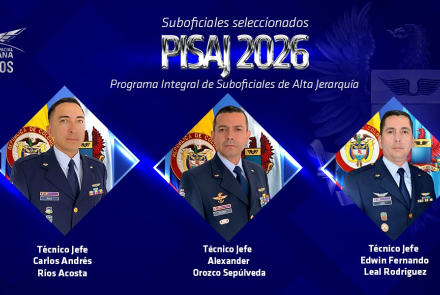 Seleccionados tres Suboficiales para el Programa Integral de Alta Jerarquía – PISAJ- 2026