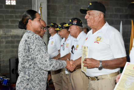 Veteranos recibieron importante reconocimiento en La Victoria, Caldas