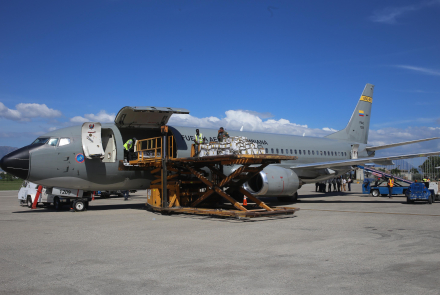 Asistencia Humanitaria de Emergencia llegó a Haití en aeronave de la Fuerza Aeroespacial