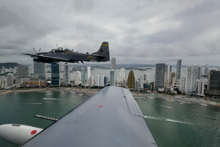 Competencia deportiva en Cartagena es acompañada por Fuerza Aeroespacial