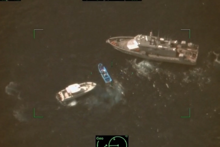 Operación combinada permitió interdicción de embarcación ilegal en el mar Caribe