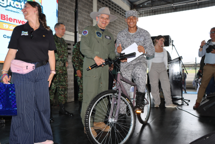El Correo de la Gratitud aterrizó en la Base Aérea de Apiay