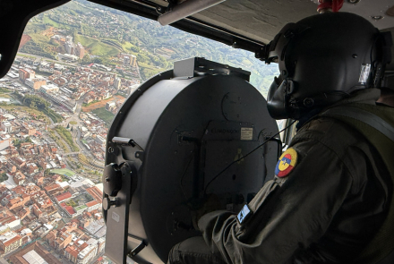 Durante el puente festivo de Velitas, helicópteros brindan seguridad a los viajeros 