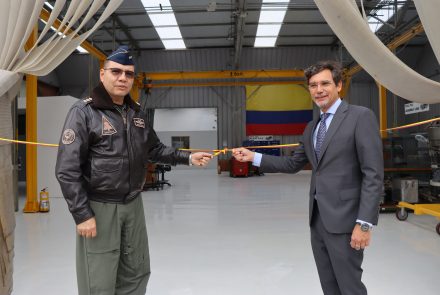 Fuerza Aeroespacial Colombiana inaugura Taller Depot T-53 para fortalecer el mantenimiento aéreo