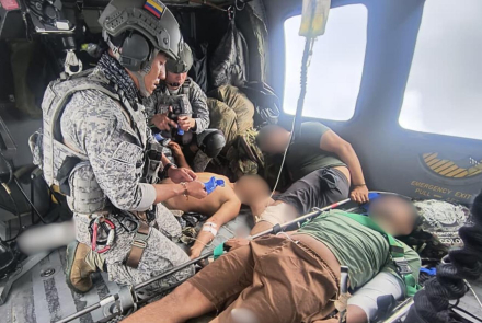 Operación aérea permitió la evacuación de soldados heridos en Antioquia
