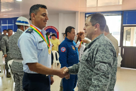 Condecoración Juan Nepomuceno Moreno exalta labor de la Institución Aérea en Casanare