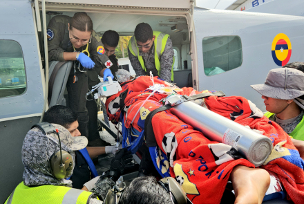 Emergencia médica en Providencia fue atendida con traslado aeromédico