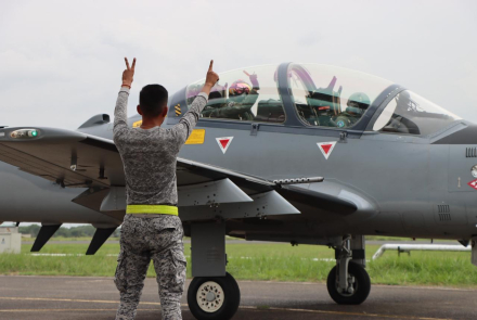 Fuerza Aeroespacial desplegada durante los comicios de este 8 de marzo