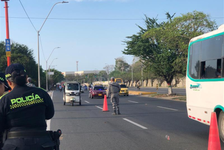 Se fortalece la seguridad aérea y terrestre durante Semana Santa en el Caribe colombiano