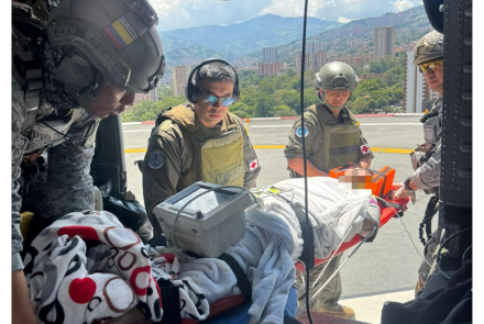Evacuación aeromédica protege la vida de mujer herida en Briceño