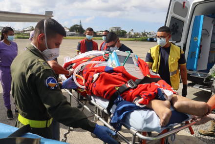 Traslado aeromédico conectó paciente de Providencia con atención médica de mayor nivel