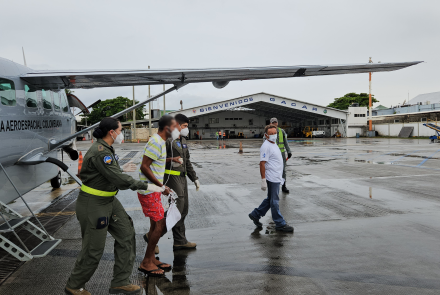 Capacidad aérea facilitó traslado de dos pacientes desde Providencia a San Andrés