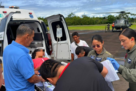 Oportuna evacuación aeromédica salva la vida de menor indígena en el Caquetá