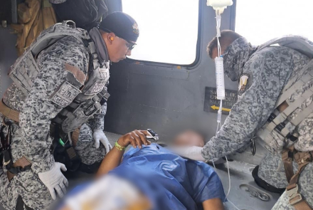 Traslado aeromédico salvó la vida de hombre herido por explosivo en Tibú 