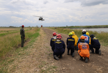 Entrenamiento Bambi Bucket fortalece respuesta institucional frente a incendios forestales