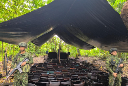 Destruido laboratorio con insumos para el narcotráfico en Puerto Leguízamo, Putumayo