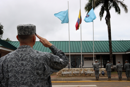 Pabellón a media asta y eucaristía honraron a los héroes en el Caquetá 