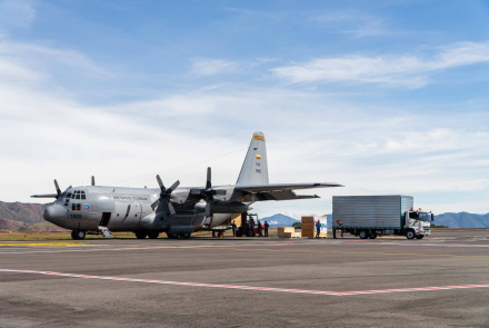 C-130 Hércules transportó a Nariño el telescopio más grande de Latinoamérica.