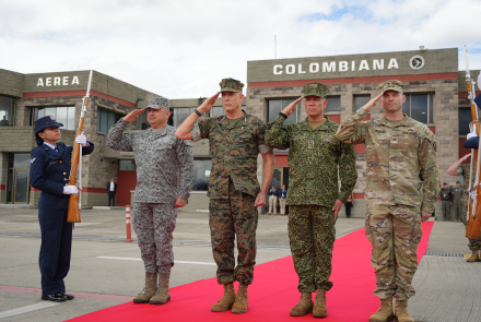 CATAM dio la bienvenida al Comandante del Comando Sur de EE.UU. en su visita Colombia