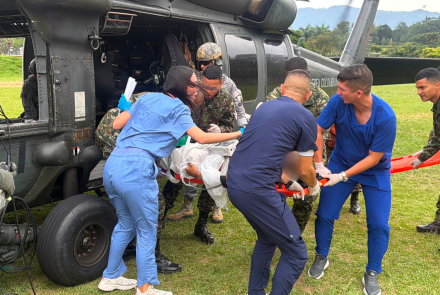 Herido por artefacto explosivo fue evacuado en helicóptero desde Briceño