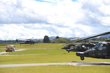 Capacidades aéreas fortalecen la seguridad durante posesión y cambio de mando presidencial