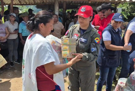Más de tres toneladas de ayudas entregadas a familias de Pore, Casanare
