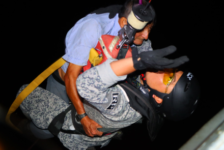 Tres personas rescatadas tras desbordamiento del río Ariari en Meta