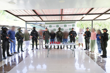 Fuerza Pública capturó a nueve presuntos integrantes del Frente 57   