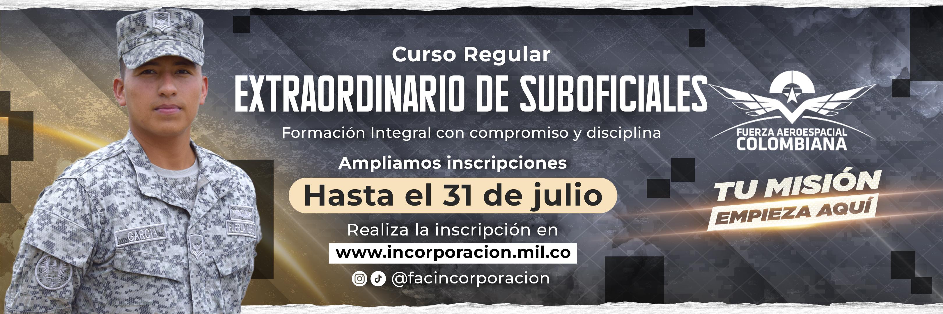 Curso Regular Extraordinario de Suboficiales