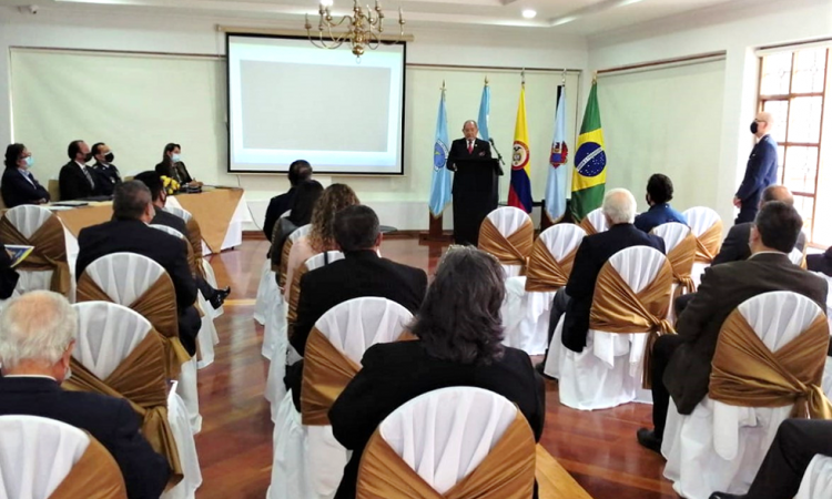 Ceremonia de Reconocimiento a miembros de la comunidad aeronáutica civil y militar de Colombia, organizada por la academia Colombiana de Historia Aérea
